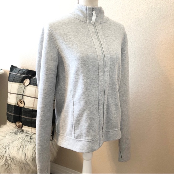 Victoria's Secret sport gray zip up sweater - Picture 4 of 6